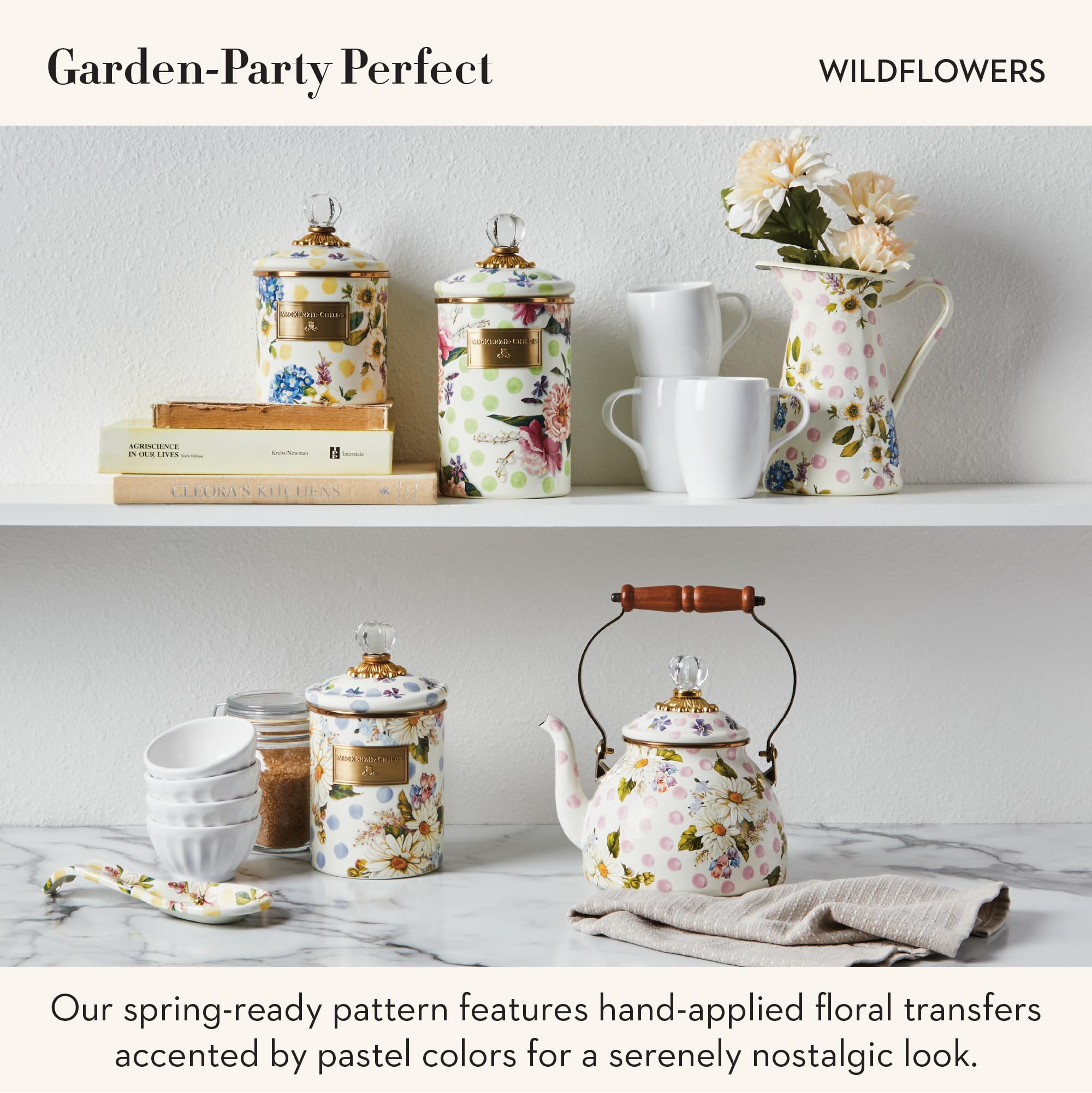 Amazon｜MACKENZIE-CHILDS ワイルドフラワー イエロー 小型